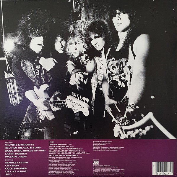 Kix  Midnite Dynamite - 1985- 	Hard Rock, Glam, Arena Rock, Heavy Metal (vinyl) Hard to Find !
