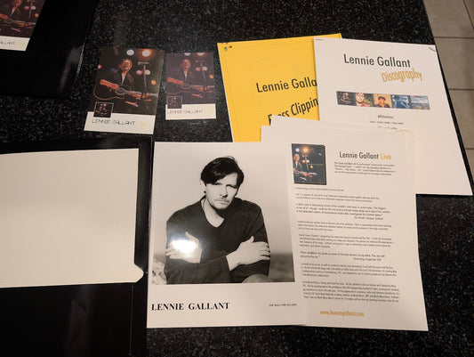 LENNIE GALLANT - LIVE TOUR Press Kit - Very Rare & Complete