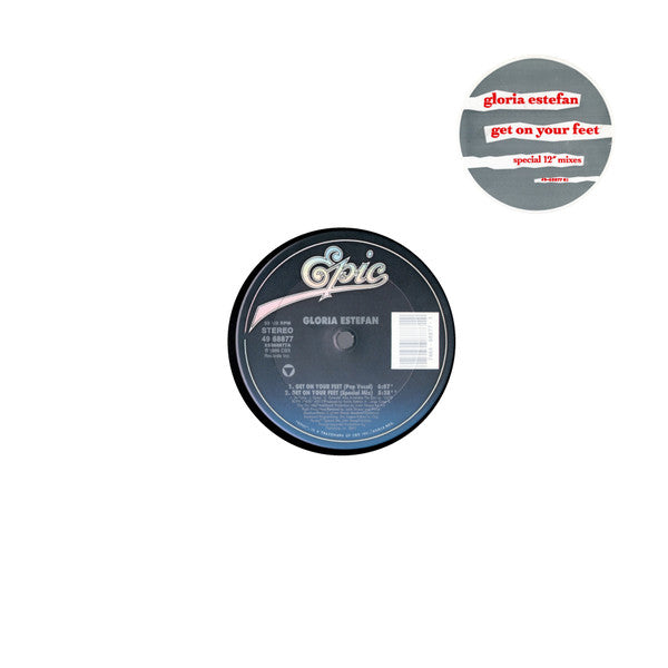 Gloria Estefan – Get On Your Feet (Special 12” Mixes) – 1989 – House (vinyl lp)