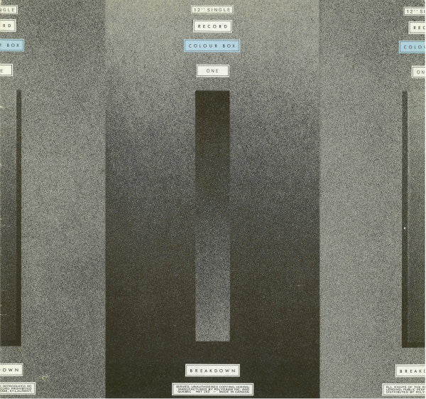 Colourbox – Breakdown (Second Version) – 1983 – Dub / Downtempo (vinyl lp)