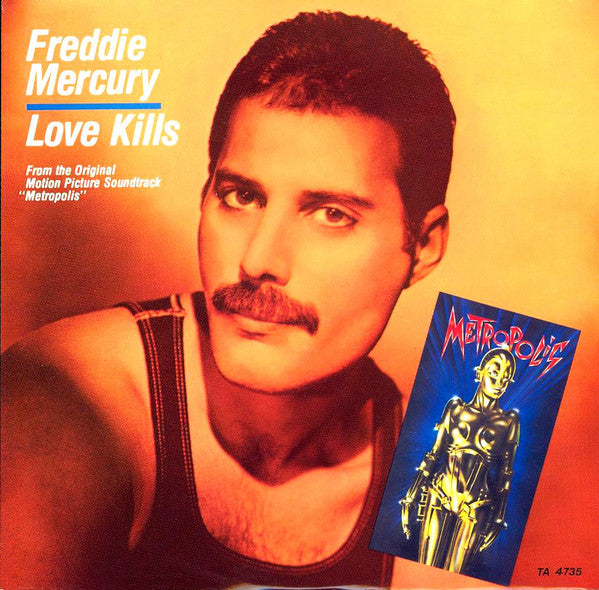 Freddie Mercury – Love Kills – 1984 – Synth-pop / Disco (vinyl lp) NOTE - NUMBERS ON THE COVER /  THE LABEL