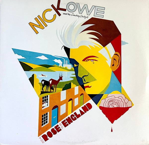 Nick Lowe And His Cowboy Outfit – The Rose Of England – 1985 – Rock & Roll / Pop Rock / Country Rock (vinyl lp)