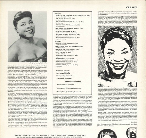LaVern Baker ‎– Real Gone Gal - 1984-Jazz, Blues Style: Rhythm & Blues (UK Import Vinyl) Mint !