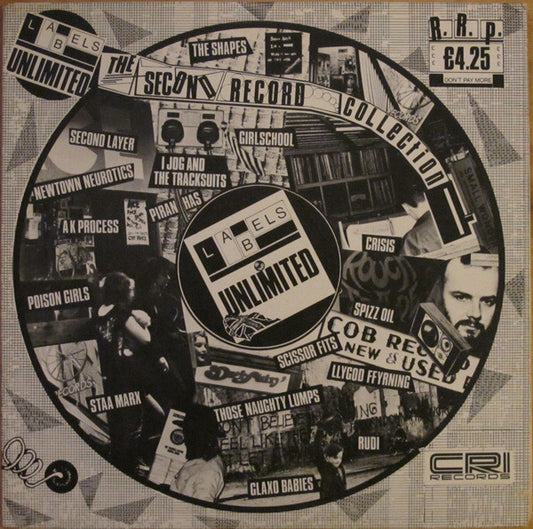Labels Unlimited - The Second Record Collection - 1980-New Wave, Industrial, Punk, Experimental, Hard Rock ( Rare Vinyl )