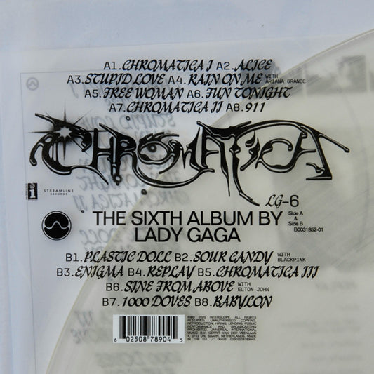 Lady Gaga  Chromatica 2020- 	Dance-pop, Nu-Disco, Synth-pop, Electro, Disco (Vinyl) Milky Clear