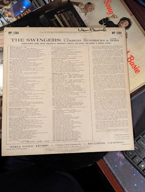 Lambert, Hendricks & Ross With Zoot Sims – The Swingers ! 1959- Jazz Style: Bop, Vocal (Very Rare Vinyl)