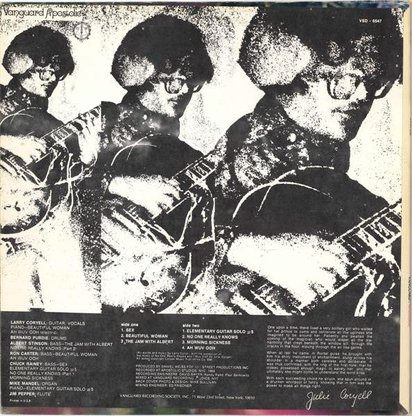 Larry Coryell – Coryell 	Jazz, Rock, Funk / Soul Style: Jazz-Rock, Psychedelic Rock 1969 ( Rare Vinyl)