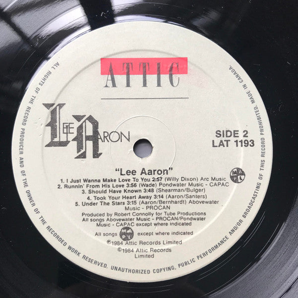 Lee Aaron – Self-Titled (1984) – Canadian Hard Rock / Glam Metal (vInyl) Rare and HTF ! Re issue