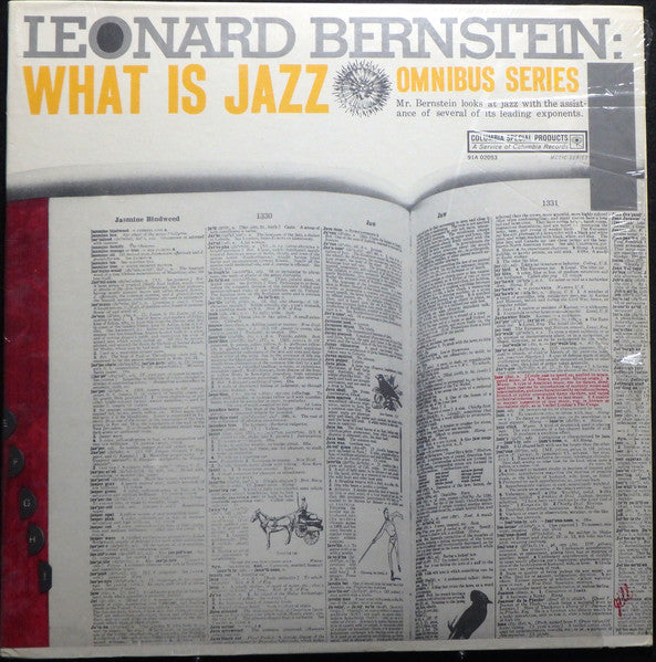 Leonard Bernstein – What Is Jazz - 1956- Jazz, Non-Music ,Education, Spoken Word ( Vinyl)