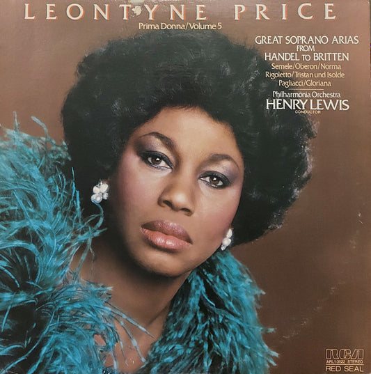 Leontyne Price / Philharmonia Orchestra / Henry Lewis – Prima Donna / Volume 5 -1980 - Classical (vinyl)