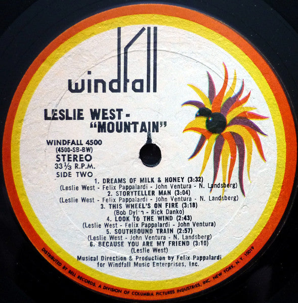 Leslie West – Mountain - 1969-	Hard Rock, Classic Rock (Vinyl) Near Mint Copy