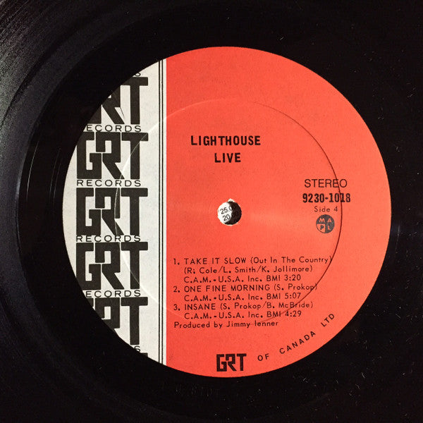 Lighthouse - Live - 2 Lps - Prog Rock  (clearance vinyl)  A few marks - playable