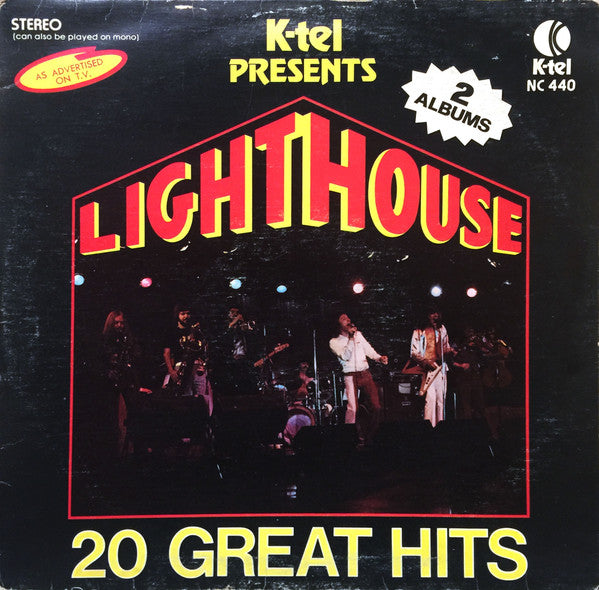 Lighthouse ‎– K-tel Presents: Lighthouse 20 Great Hits (2 lps) - 1978- Classic Rock (vinyl)