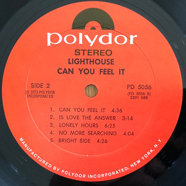 Lighthouse ‎– Can You Feel It -1973 Prog Rock, Classic Rock (vinyl)