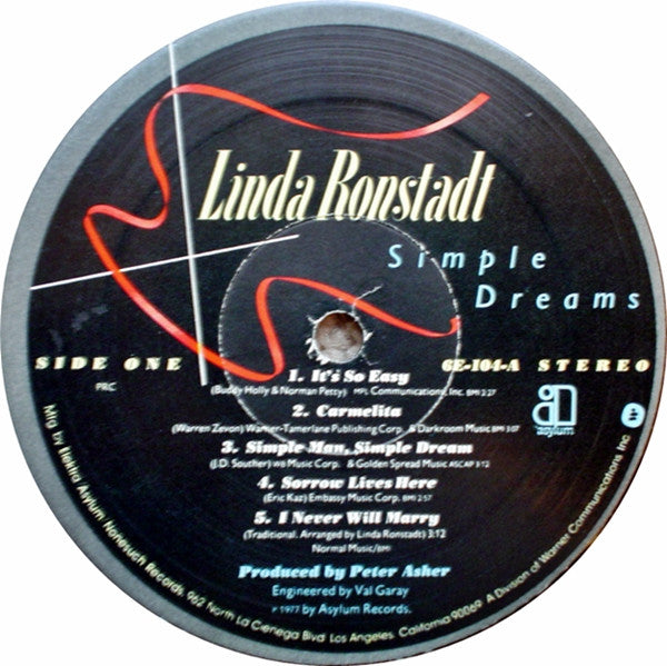 Linda Ronstadt - Simple Dreams-1977 Country Rock ( Clearance vinyl ) Overstocked