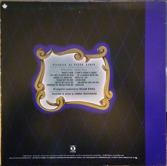 Linda Ronstadt & The Nelson Riddle Orchestra  What's New -1983-Smooth Jazz, Big Band (vinyl)