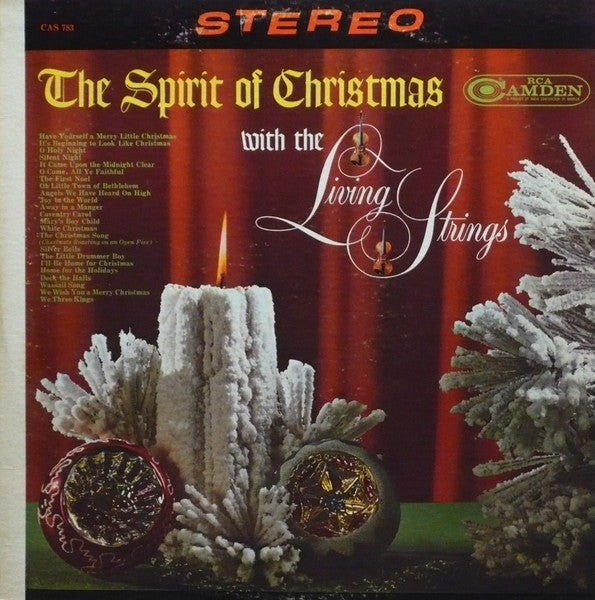 The Spirit Of Christmas With The Living Strings -1963- Jazz, Pop Style: Easy Listening, Holiday. Christmas (Vinyl) NM