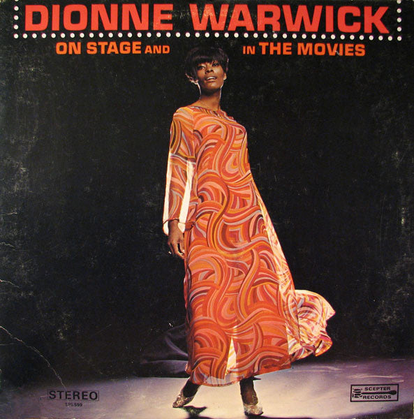 Dionne Warwick – On Stage And In The Movies – 1967 – Soundtrack / Easy Listening / Big Band / Musical / Swing (vinyl lp)