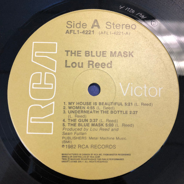 Lou Reed ‎– The Blue Mask - 1982-Classic Rock (vinyl)