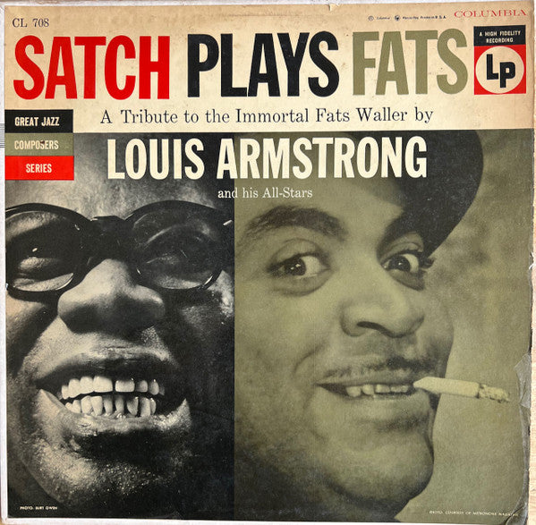 Louis Armstrong And His All-Stars – Satch Plays Fats: A Tribute To The Immortal Fats Waller By Louis Armstrong And His All-Stars - 1955 Genre: Jazz Style: Swing (Vinyl)
