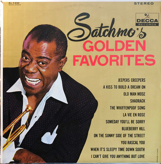 Louis Armstrong – Satchmo's Golden Favorites 1972-Jazz Style:	Swing, Easy Listening (vinyl)