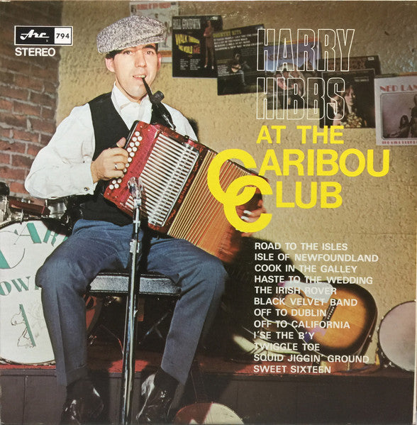 Harry Hibbs – At The Caribou Club – 1968 – Celtic / Folk (vinyl lp) Mint