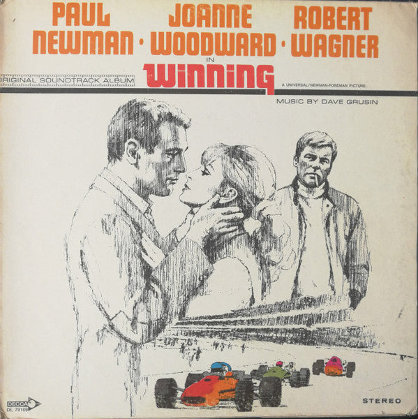 Dave Grusin – Winning (Original Soundtrack Album) – 1969 – Soul-Jazz / Easy Listening / Soundtrack / Theme / Jazz-Funk / Funk / Score (vinyl lp)