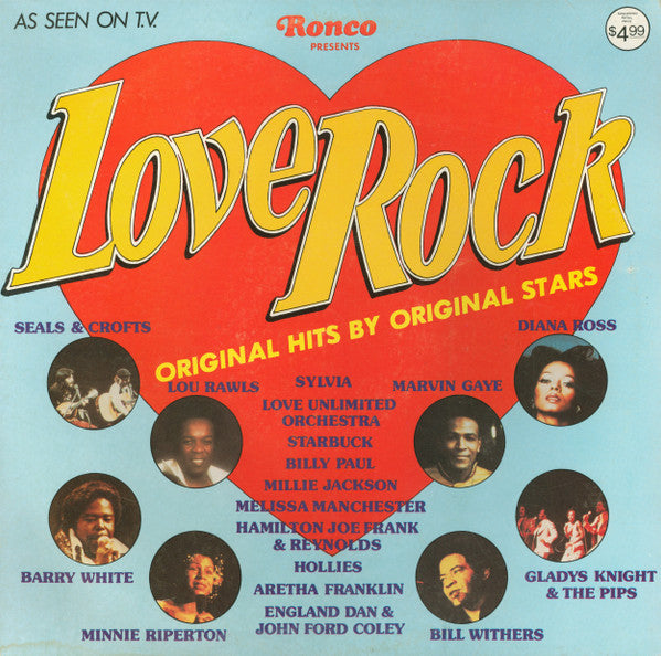 Various – Love Rock – 1980 – Pop Rock / Soul (vinyl lp)