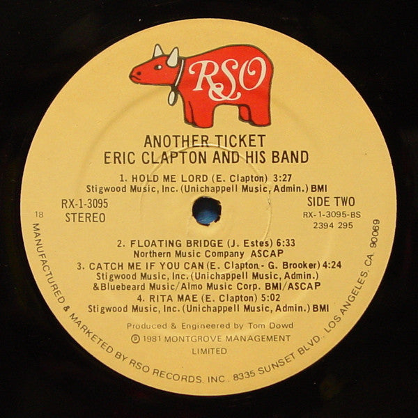 Eric Clapton – Another Ticket – 1981 – Blues Rock / Folk Rock / Classic Rock (vinyl lp)