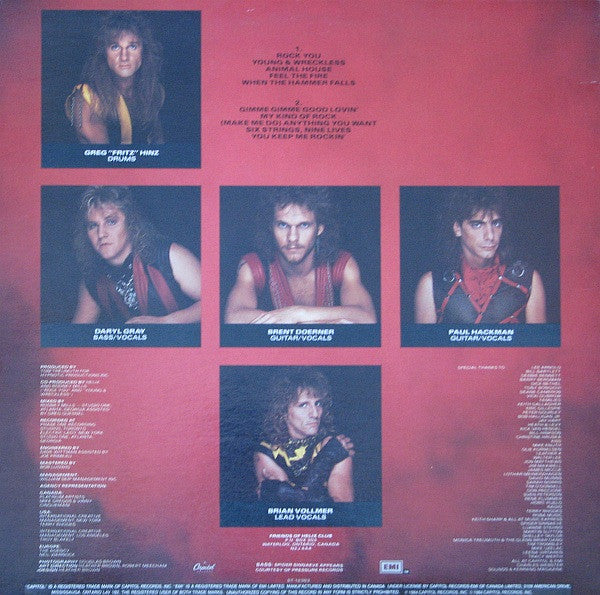 Helix – Walkin' The Razor's Edge – 1984 – Heavy Metal (vinyl lp