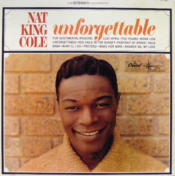 Nat King Cole – Unforgettable – Easy Listening / Swing / Vocal (vinyl lp)