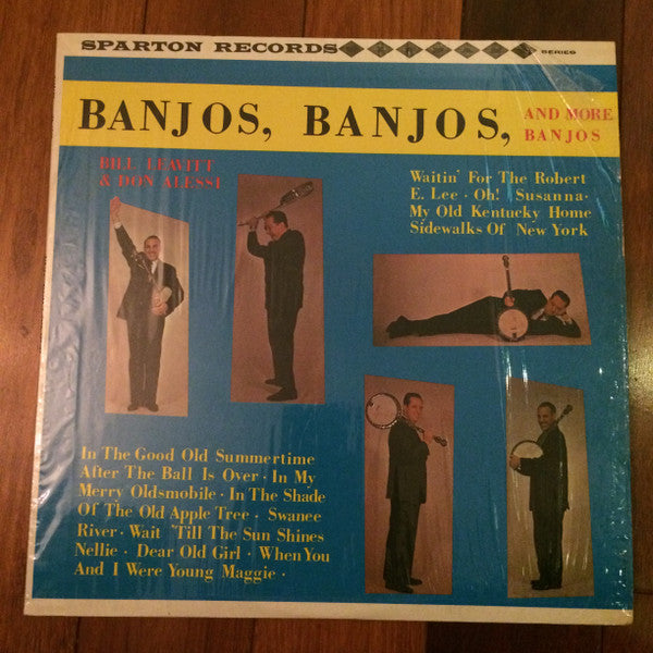 Bill Leavitt, Don Alessi – Banjos, Banjos, & More Banjos – 1960 – Country / Bluegrass (vinyl lp)