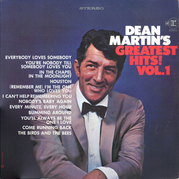 Dean Martin – Dean Martin's Greatest Hits! Vol. 1 – 1968 – Easy Listening (vinyl lp)