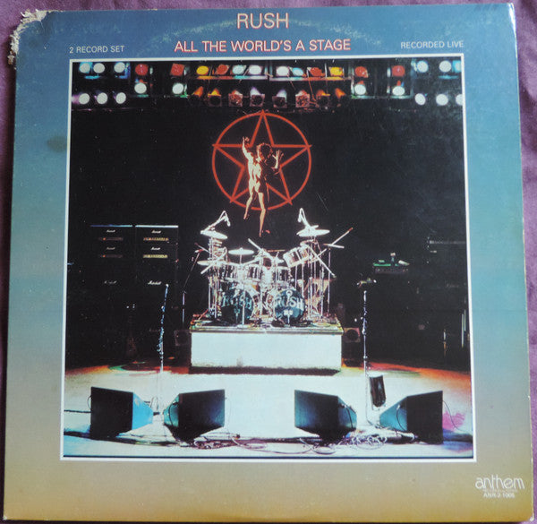 Rush – All The World's A Stage – 1977 – Hard Rock (vinyl lp)  ROUGH COVER