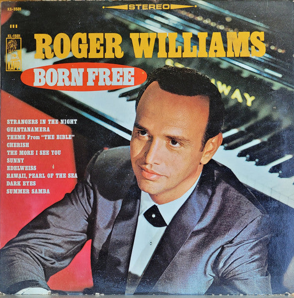 Roger Williams – Born Free – 1966 – Easy Listening (vinyl lp)