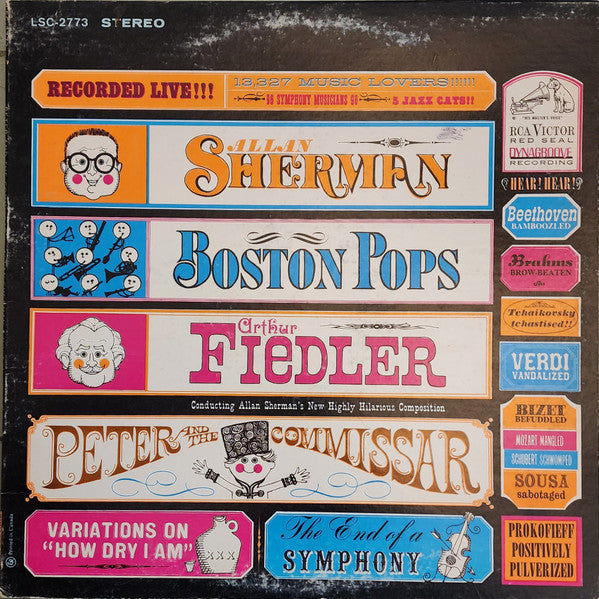 Allan Sherman, Boston Pops Orchestra, Arthur Fiedler – Peter And The Commissar – 1964 – Comedy (vinyl lp)