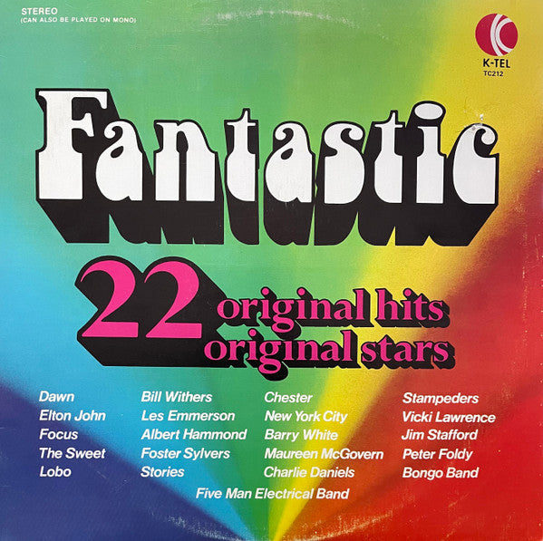 Various – Fantastic 22 Original Hits 22 Original Stars – 1973 – Country Rock / Pop Rock / Classic Rock (vinyl lp)