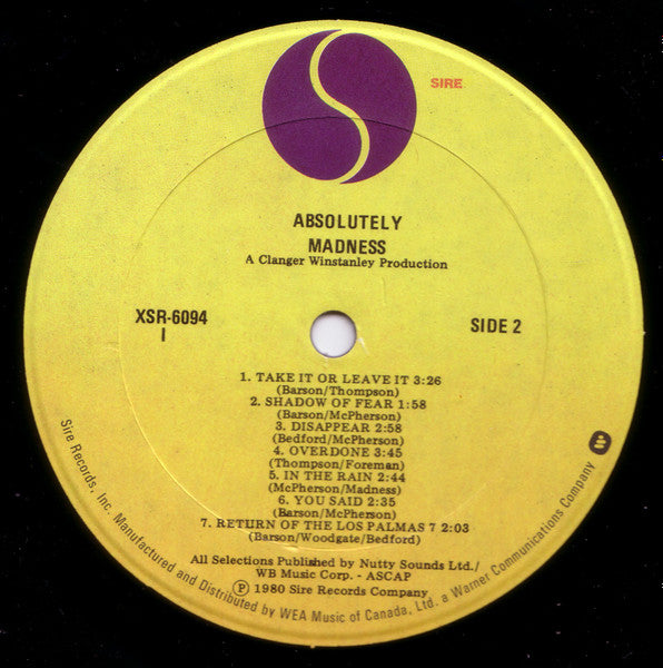 MADNESS – Absolutely 1980, Ska / Pop (vinyl)