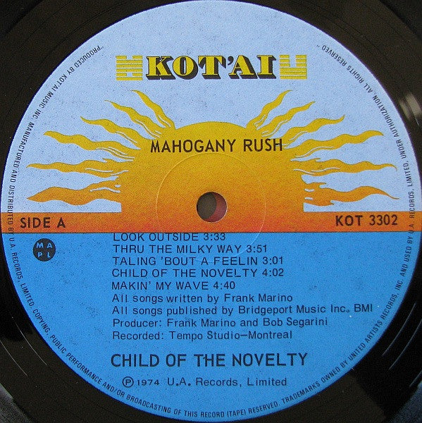 Mahogany Rush ‎– Child Of The Novelty - 1974-Hard Rock - (vinyl)