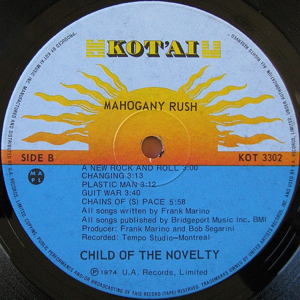 Mahogany Rush ‎– Child Of The Novelty - 1974-Hard Rock - (vinyl)