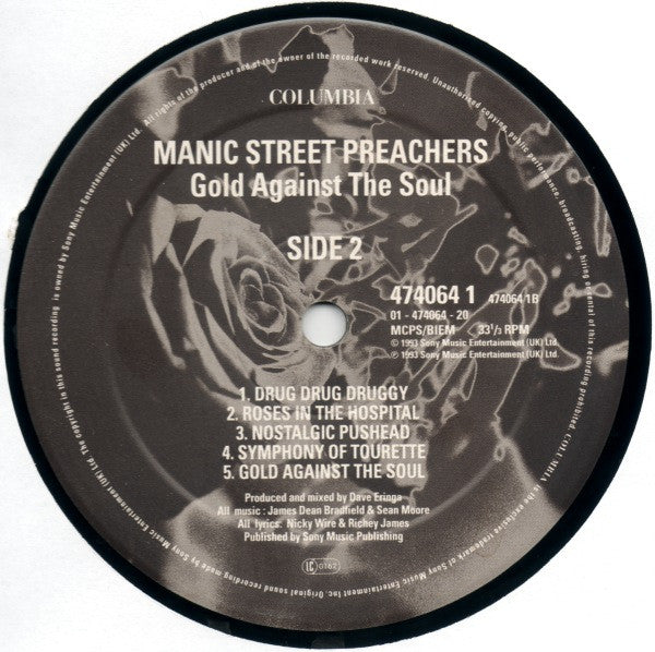 Manic Street Preachers – Gold Against The Soul -1993-Alternative Rock (UK Import Vinyl )