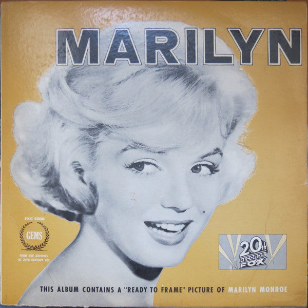 Marilyn Monroe – Marilyn - 1962-Pop, Stage & Screen Style: Theme, Vocal (Vinyl) NO PRINT
