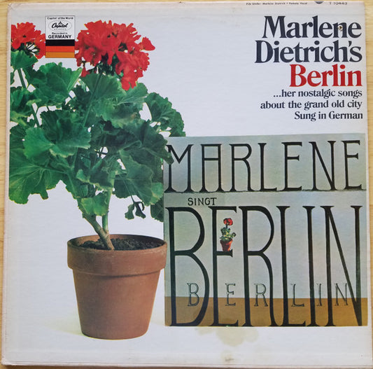 Marlene Dietrich – Marlene Dietrich's Berlin (Her Nostalgic Songs About The Grand Old City) -1966-Chanson, Vocal, Schlager (Vinyl) NM