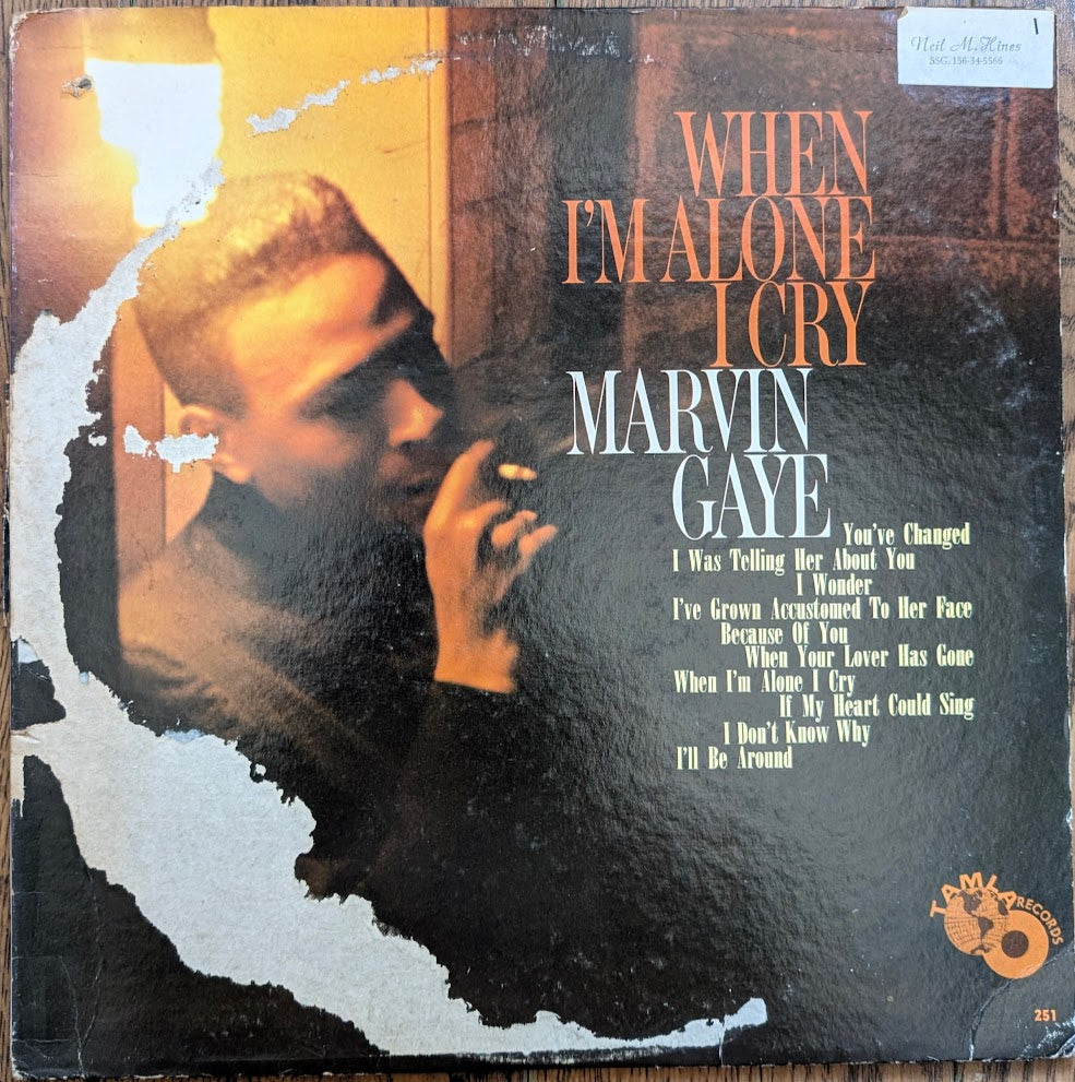 Marvin Gaye – When I'm Alone I Cry 1964- Funk / Soul, Pop Style: Vocal, Ballad, Soul (vinyl) NOTE Cover Condition