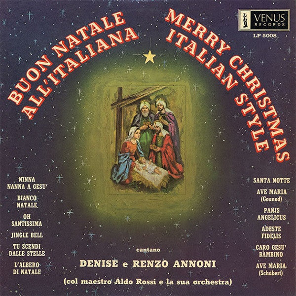 Denise E Enzo Annoni, Aldo Rossi E La Sua Orchestra – Buon Natale All'Italiana = Merry Christmas Italian Style – Chanson / Folk / Religious / Holiday (vinyl lp)