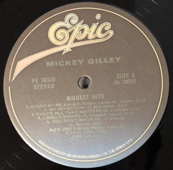 Mickey Gilley ‎– Biggest Hits - 1982-Country (  Clearance vinyl ) Overstocked