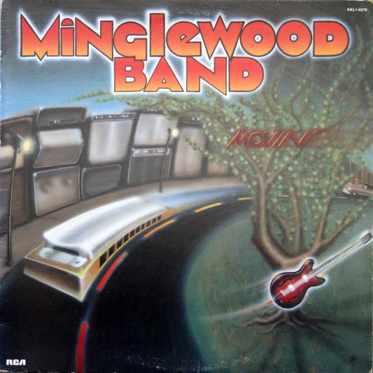 Minglewood Band ‎– Movin - 1980 -Country Rock (Clearance Vinyl)  some definite marks