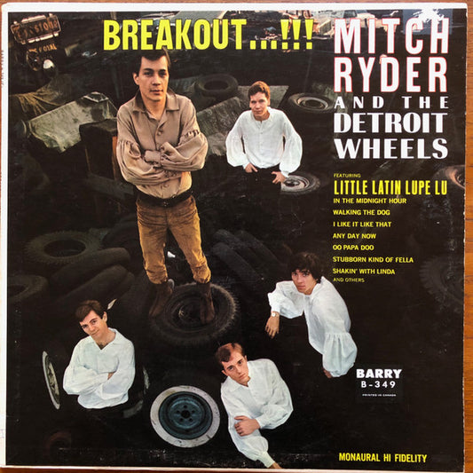 Mitch Ryder And The Detroit Wheels* – Breakout…!!! 1968- Rock, Funk / Soul ,Rhythm & Blues, Soul, Garage Rock ( Rare Vinyl )