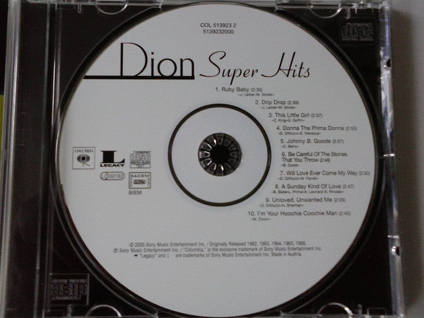 Dion (3) - Super Hits cover
