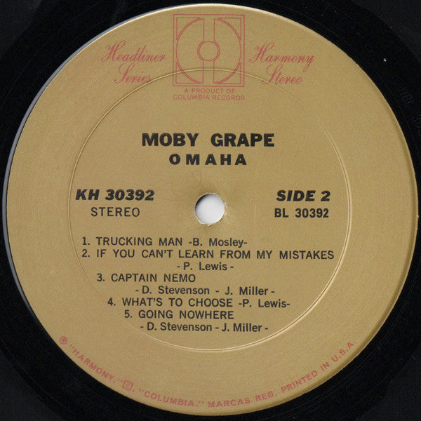 Moby Grape – Omaha - 1973-Acid Rock (vinyl)